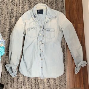 Chambray button down shirt